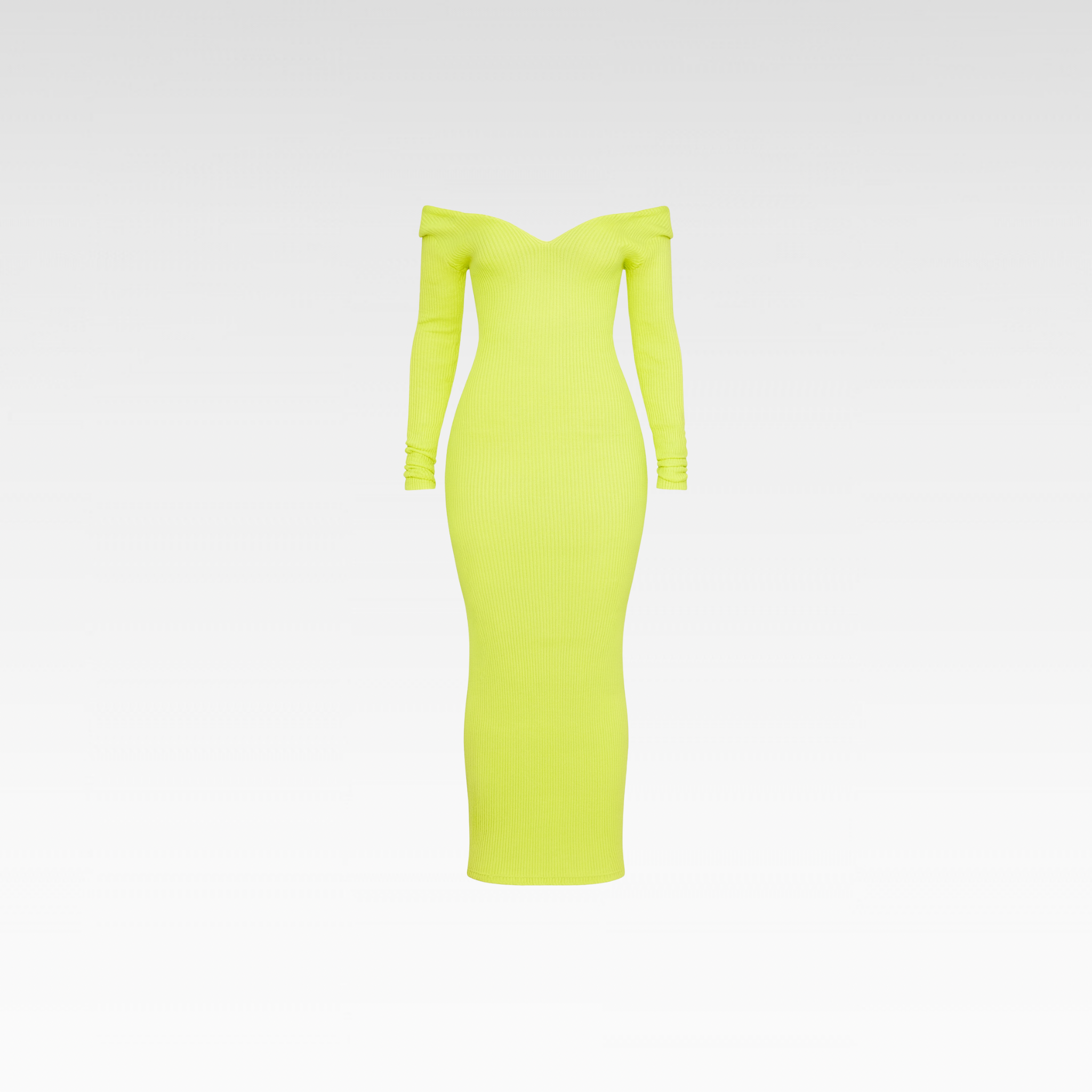 Cotton ribbed maxi dress