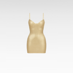 Sculptured Cleopatra Low Cut Mini Dress